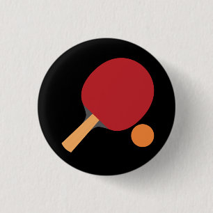 Badge Rond 2,50 Cm Ping Pong Paddles Drôle Table Tennis Sports Long