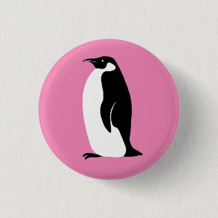 Badge Rond 2,50 Cm Pingouin mou