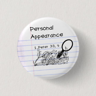 Badge Rond 2,50 Cm Pinnn personnel d'Apperanceee