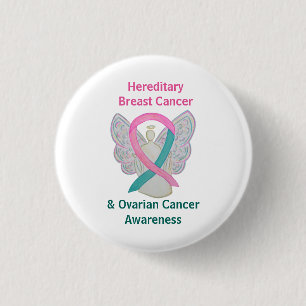 Badge Rond 2,50 Cm Pins de sensibilisation au cancer du sein et des o