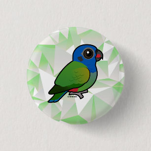 Badge Rond 2,50 Cm Pionus à tête bleue
