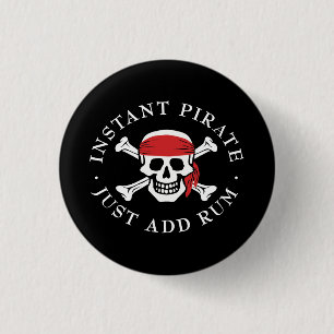 Badge Rond 2,50 Cm Pirate instantané