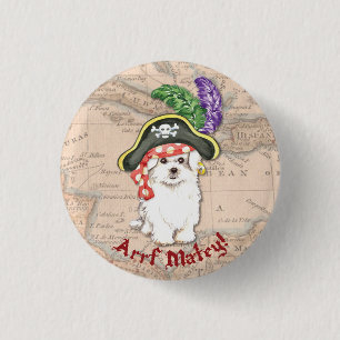 Badge Rond 2,50 Cm Pirate maltais