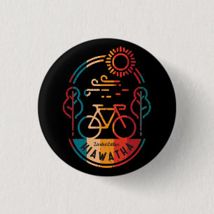 Badge Rond 2,50 Cm Piste cyclable Retro Hiawatha