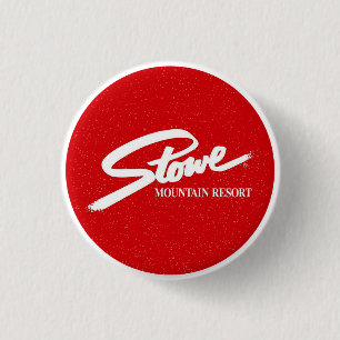 Badge Rond 2,50 Cm Pistes de ski extérieures hivernales vintage Stowe