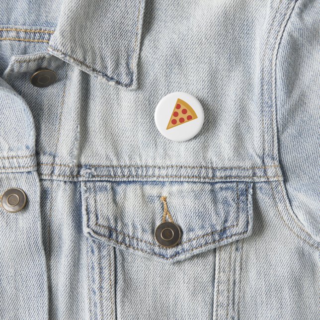 Badge Rond 2,50 Cm Pizza délicieuse Emoji (En situation)