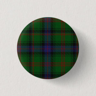 Badge Rond 2,50 Cm Plaid bleu vert tartan Park