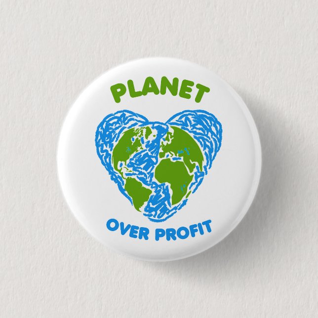 Badge Rond 2,50 Cm Planète sur profit (Devant)