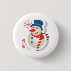 Badge Rond 2,50 Cm Plaque de marionnette de neige