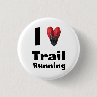 Badge Rond 2,50 Cm Plaque « I love Trail Running "