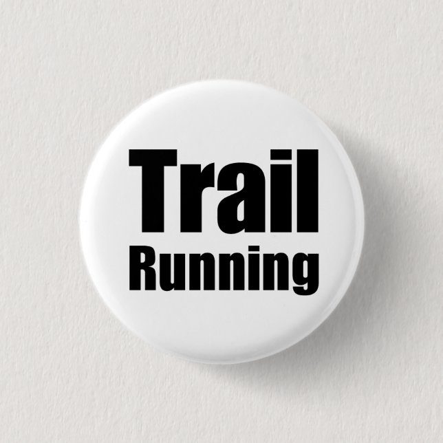 Badge Rond 2,50 Cm Plaque « Trail Running " (Devant)