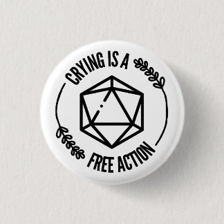 Badge Rond 2,50 Cm Pleurer est une arme d'action libre