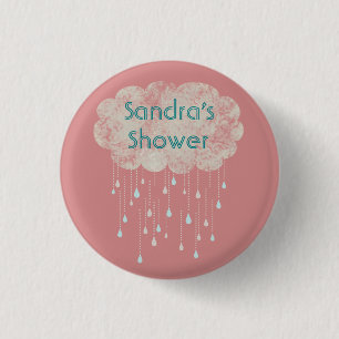 Badge Rond 2,50 Cm Pluie de rose de bouton fait sur commande d'invit