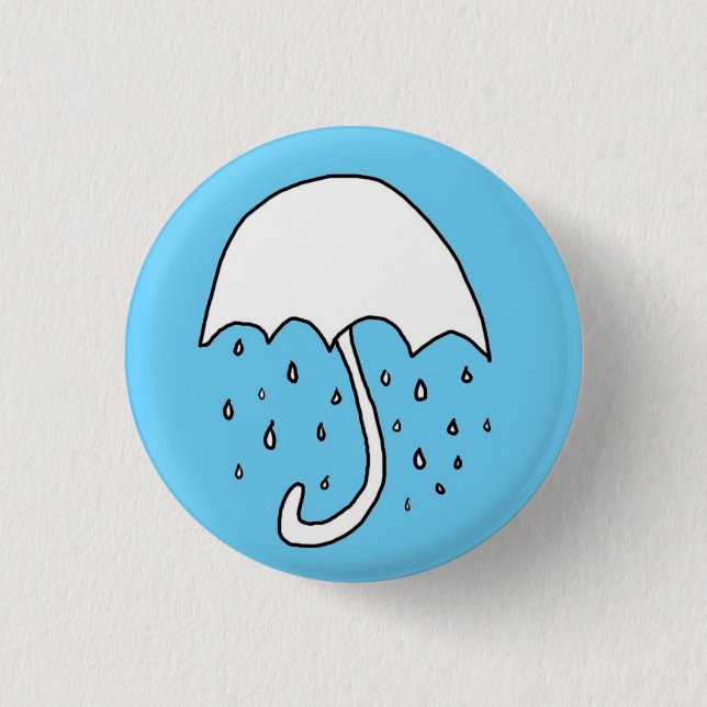 Badge Rond 2,50 Cm pluie sur moi (Devant)