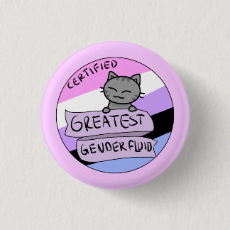 Badge Rond 2,50 Cm Plus grand Genderfluid