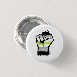 Badge Rond 2,50 Cm Poing de fierté de l'agent