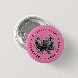 Badge Rond 2,50 Cm Point de plaisance, bouton Pinback de la pieuvre d