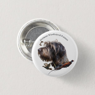 Badge Rond 2,50 Cm Pointer à poil dur allemand