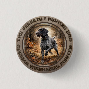 Badge Rond 2,50 Cm Pointer à poil dur allemand