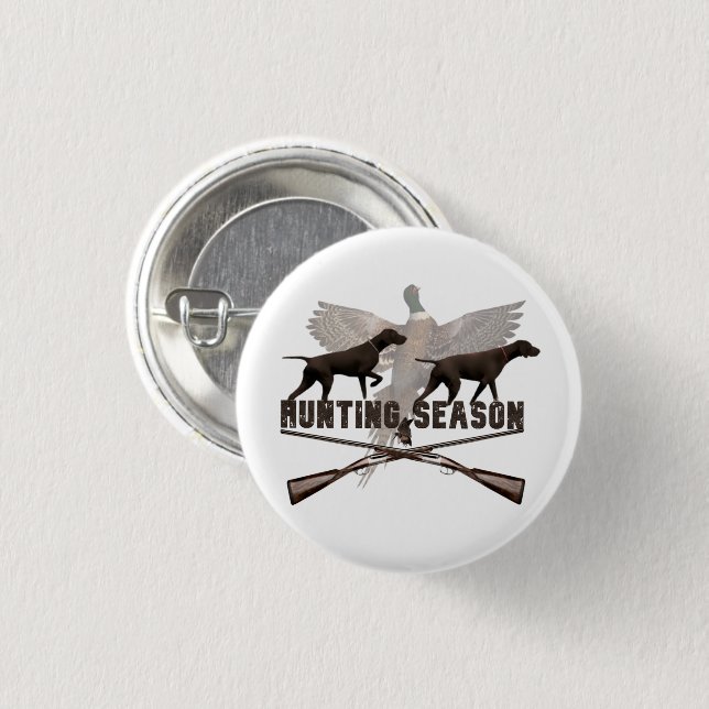 Badge Rond 2,50 Cm Pointer allemand à poil court (Devant & derrière)