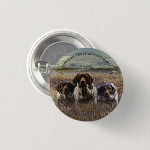 Badge Rond 2,50 Cm Pointeur à poils courts allemand