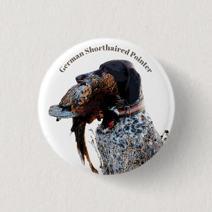 Badge Rond 2,50 Cm Pointeur à poils courts allemand