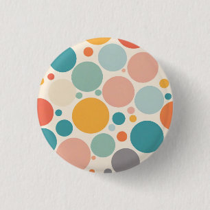 Badge Rond 2,50 Cm Pois coloré