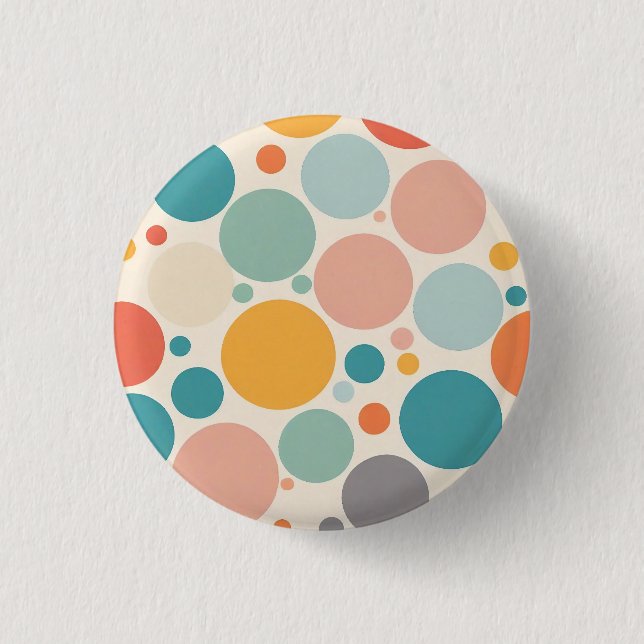 Badge Rond 2,50 Cm Pois coloré (Devant)