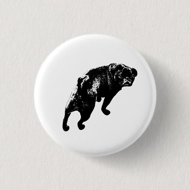 Badge Rond 2,50 Cm Poised Step, Alert Smile (Devant)