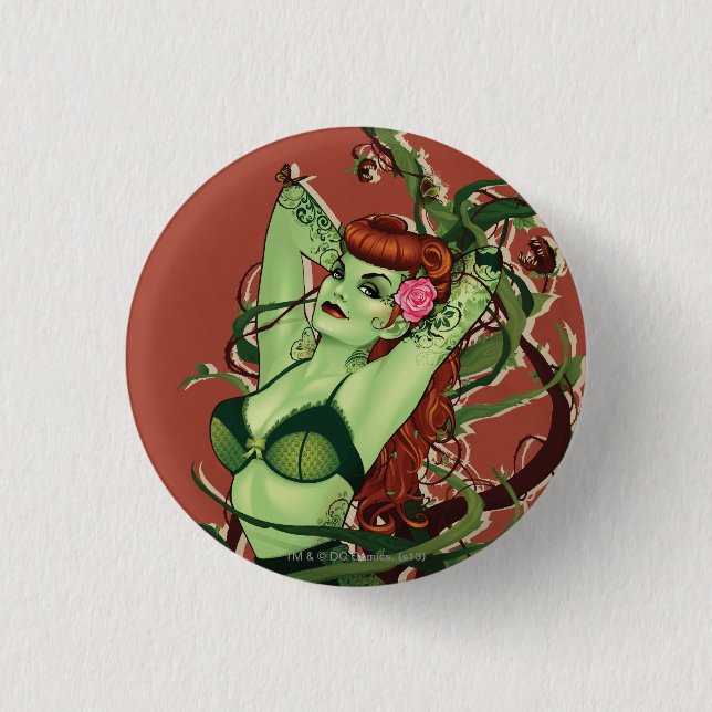 Badge Rond 2,50 Cm Poison Ivy Bombshell (Devant)
