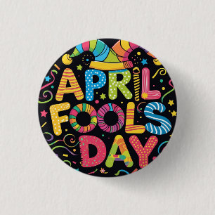 Badge Rond 2,50 Cm Poisson d'avril
