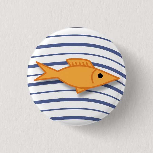 Badge Rond 2,50 Cm Poisson d'or (Devant)
