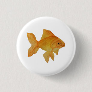 Badge Rond 2,50 Cm Poisson d'or