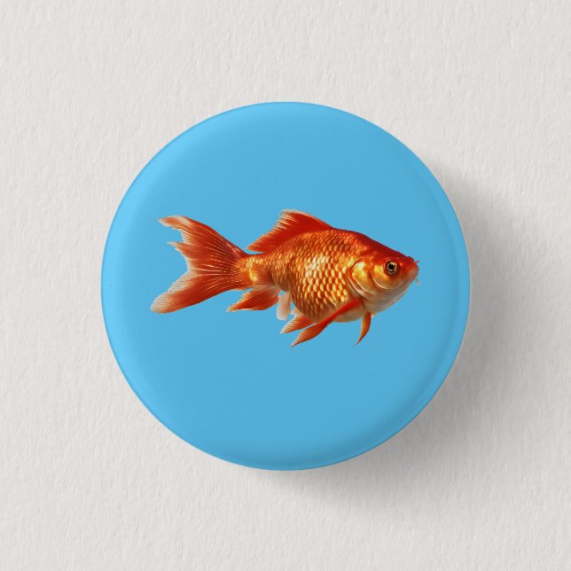 Badge Rond 2,50 Cm Poisson d'or (Devant)