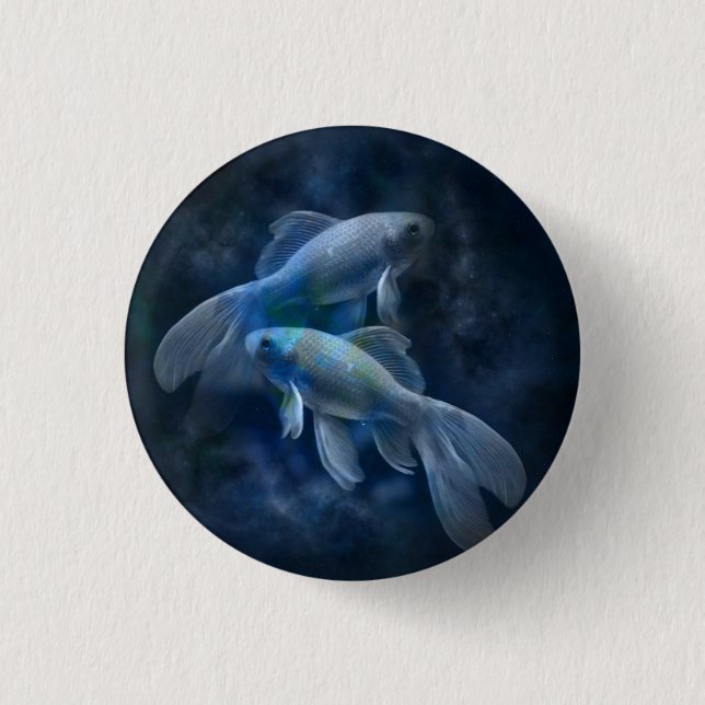 Badge Rond 2,50 Cm Poisson d'or cool (Devant)