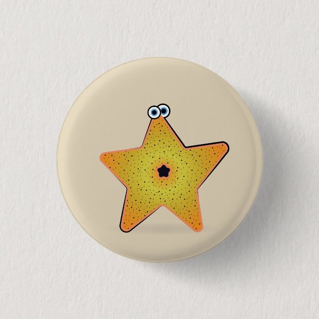 Badge Rond 2,50 Cm Poisson étoilé (Devant)