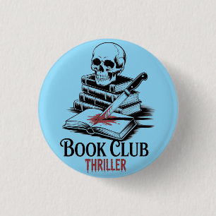 Badge Rond 2,50 Cm Polar Thriller du Club de Lecture