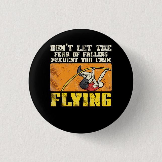Badge Rond 2,50 Cm Pole vault Pole vaulting (Devant)