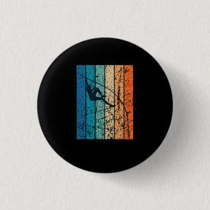 Badge Rond 2,50 Cm Pôle voûté Rétro