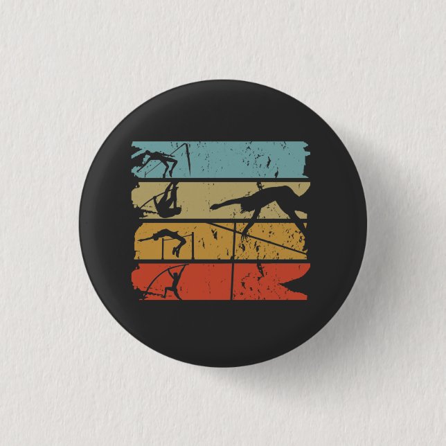 Badge Rond 2,50 Cm Pôle voûté Rétro (Devant)