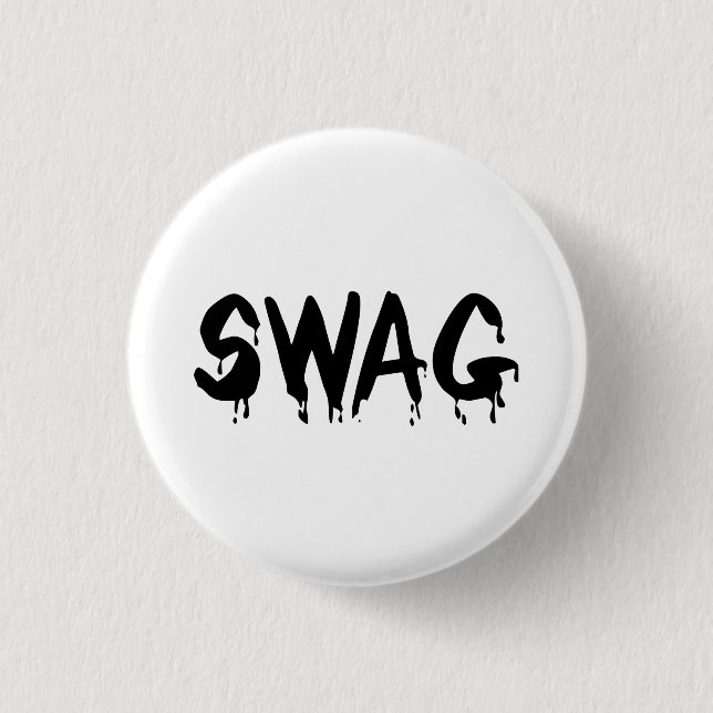 Badge Rond 2,50 Cm Police de Swag Button (Devant)