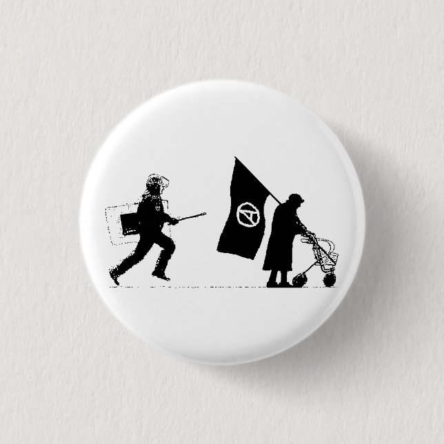 Badge Rond 2,50 Cm Police et Granny (Devant)