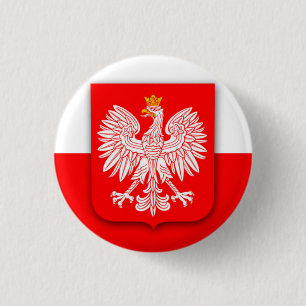 Badge Rond 2,50 Cm Pologne Coupe du monde de football 2022 Polska