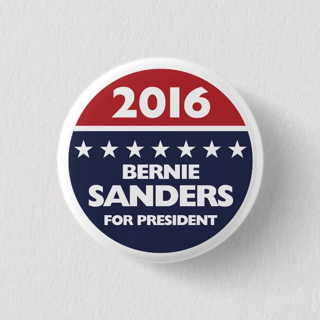 Badge Rond 2,50 Cm Ponceuses de Bernie pour le président 2016 (Devant)