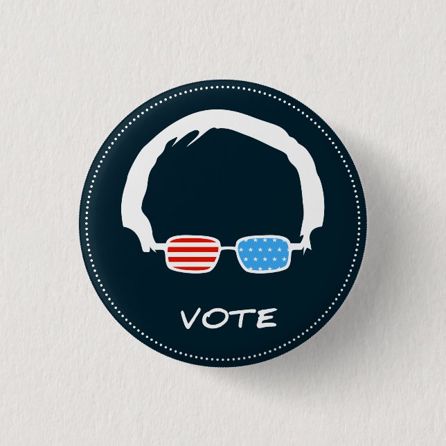 Badge Rond 2,50 Cm Ponceuses de Bernie - vote ! (Devant)