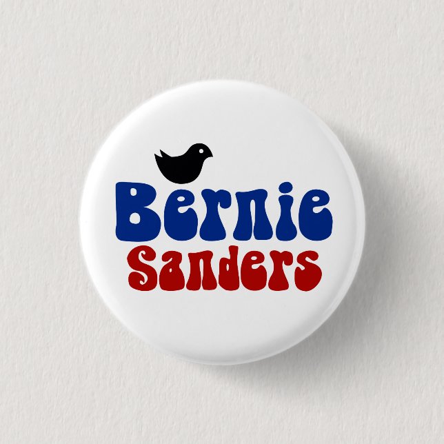 Badge Rond 2,50 Cm Ponceuses rétro Bernie POTUS de birdie (Devant)
