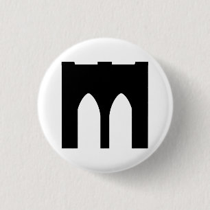 Badge Rond 2,50 Cm Pont de Brooklyn
