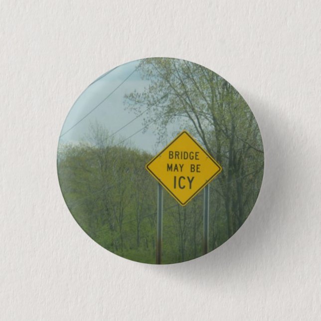 Badge Rond 2,50 Cm Pont Icy (Devant)