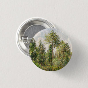 Badge Rond 2,50 Cm Poplars, Éragny Camille Pissarro