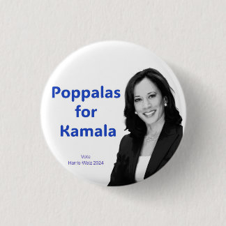 Badge Rond 2,50 Cm Poppalas pour Kamala